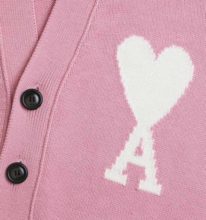 楽天市場】AMI PARIS｜アミパリ ビックハートロゴ入りカーディガン 