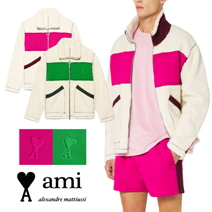 楽天市場】AMI PARIS｜アミパリ MENS コットンブレンド フリース 