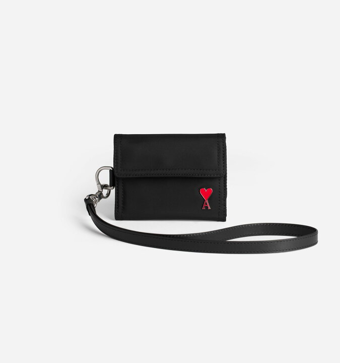 楽天市場】AMI PARIS｜アミパリス ハートロゴ入り ストラップ付  