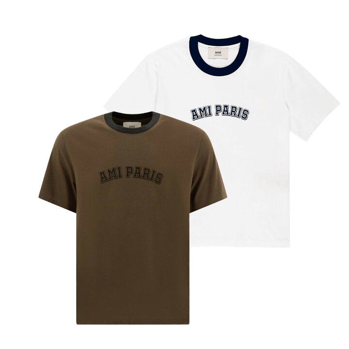 楽天市場】AMI PARIS｜アミパリ 男女兼用 ロゴ入り Tシャツ UTS047.724 