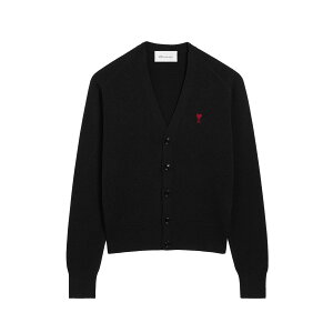 AMI PARIS�b�A�~�p�� �����m�E�[�� �J�[�f�B�K�� Ami de Coeur �h�J �����Y �j�b�g �E�[��100% �u���b�N ���b�h HKC361 001 �|���g�K�����y���������z�y�y�V�C�O�ʔ́z�y���K�i�z