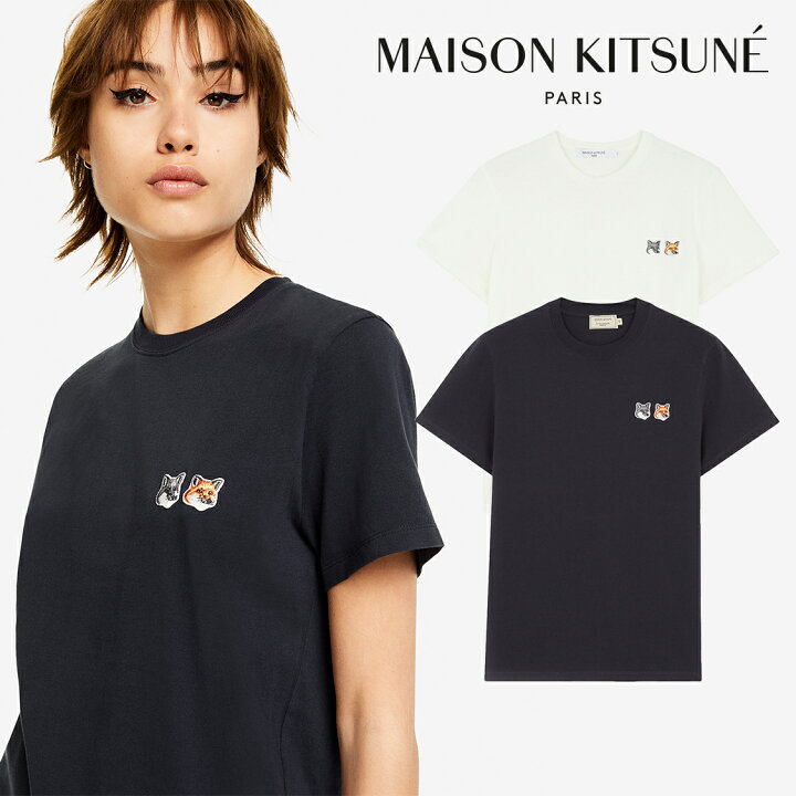 楽天市場】MAISON KITSUNE｜メゾン キツネ 男女共用 DOUBLE FOX HEAD  