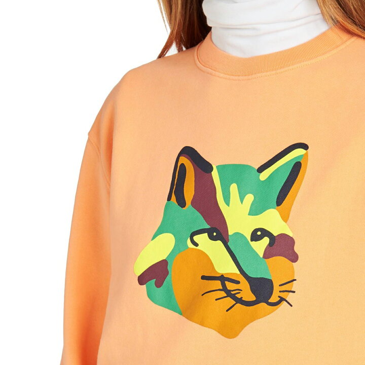 楽天市場】メゾンキツネ MAISON KITSUNE SWEATSHIRT NEON FOX PRINT 