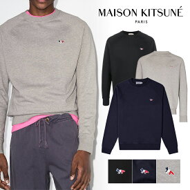 MAISON KITSUNE｜メゾン キツネ トリコロールフォックス パッチ クリーン スウェットシャツ 男女共用 FM00322KM0001【送料無料】【楽天海外通販】【正規品】