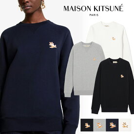 MAISON KITSUNE｜メゾン キツネ チラックスフォックス パッチ クラシック スウェットシャツ CHILLAX FOX PATCH CLASSIC SWEATSHIRT GU00342KM0002【送料無料】【楽天海外通販】【正規品】