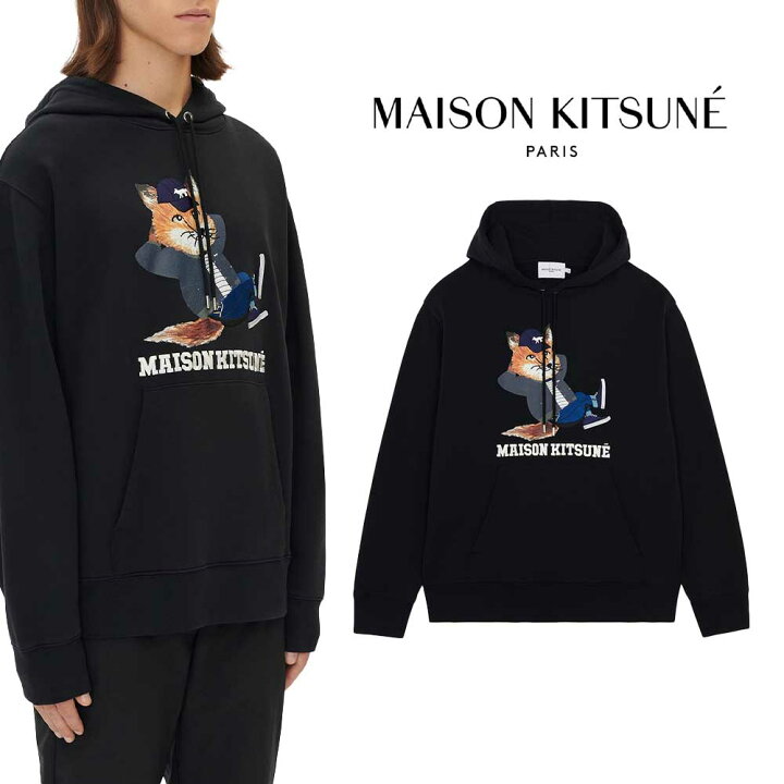 楽天市場】MAISON KITSUNE｜メゾンキツネ EMBROIDERED FOX プリント 