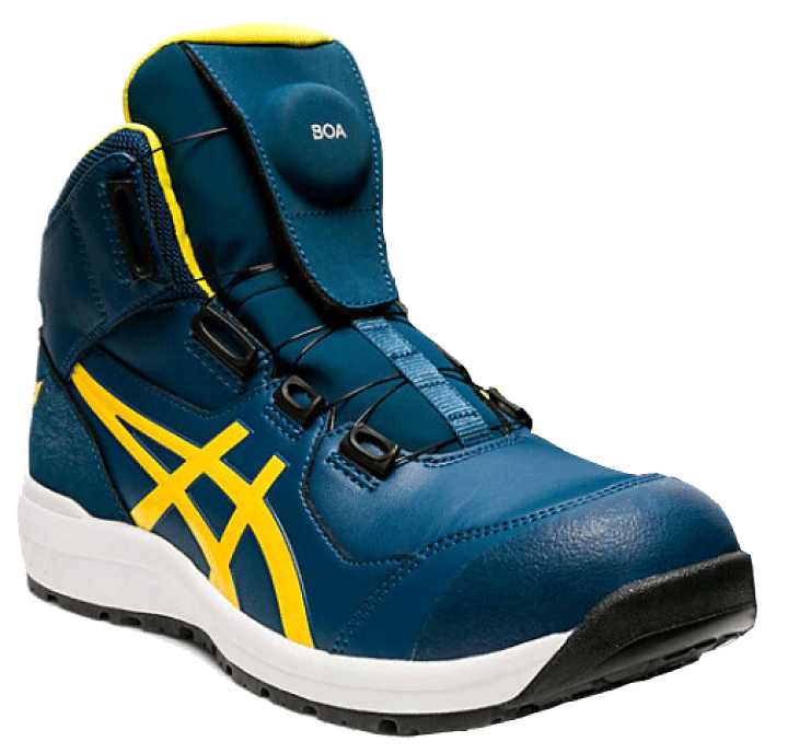アシックス安全靴 ウィンジョブ CP304 青/黄 楽天市場】アシックス 安全靴 作業靴 asics CP304 Boa ハイカット
