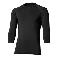 【BODY TOUGHNESS】冷感・消臭パワーストレッチ 7分袖 クルーネックシャツ JW-629