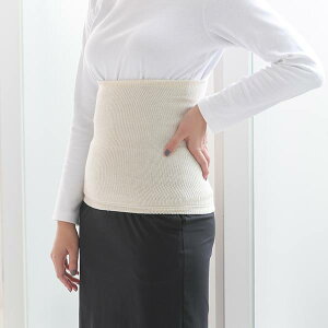 【健康爽快】ソフト 腹巻 フリーサイズ オフホワイト レディース メンズ 男女兼用 冷えとり 冷え性対策 温活 シルク 絹 やわらか ずり落ちない フィット 導電性繊維サンダーロン 国産 日本