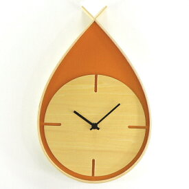 時計 TEARS CLOCK W オレンジ YK06-001【壁掛け時計　インテリア　おしゃれ　かわいい　時計　リビング　子供部屋　子供】 【BS】