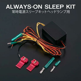 【VALENTI】常時電源スリープキットヘッドランプ用　汎用　バッテリー上がり対策　暗電流対策　バッテリー消耗　バッテリー保護　スリープユニット　常時電源　12V　24V　ヘッドランプ　ヘッドライト