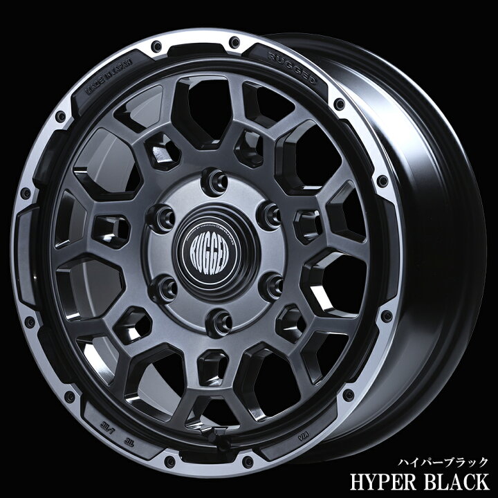 楽天市場】【RUGGED ROCK】 ハイエース ホイール オフロード 16インチ 