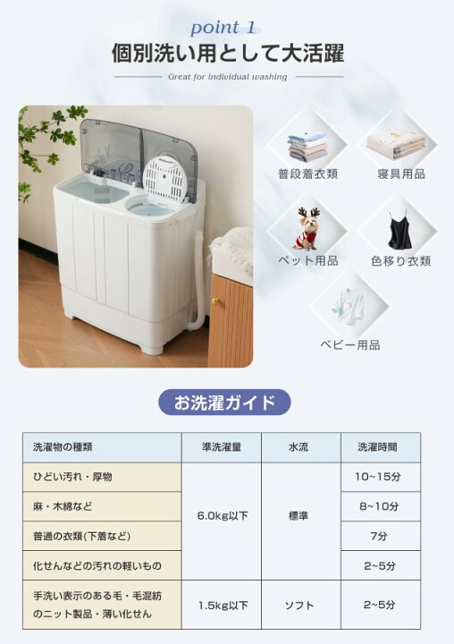 楽天市場】【新品】【二槽式】洗濯機 洗濯容量6kg 脱水容量4kg キレイ 