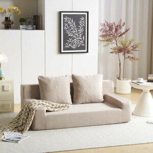 2人掛けソファベッド フロアソファ コンパクト ローソファ こたつ用 ソファー 1人暮らし マルチに使える クッション付き 座椅子 1人掛け 完成品 運びに便利だ 軽いソファー 圧縮梱包 高反発