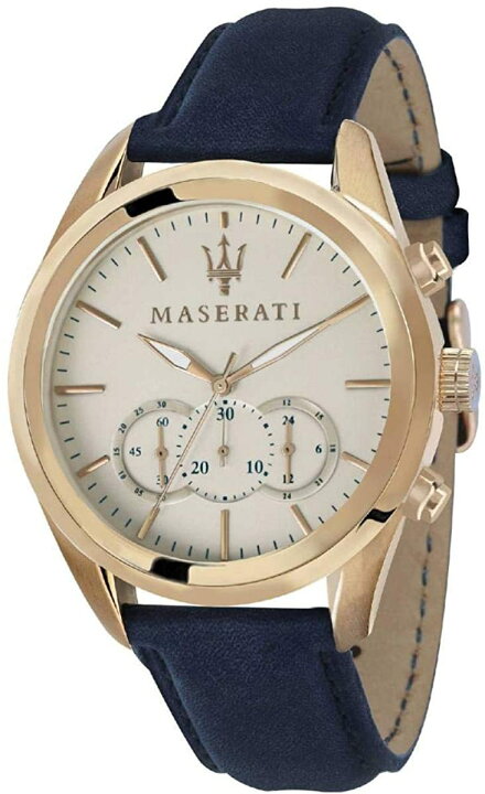 楽天市場】Maserati 腕時計 マセラティ Traguardo 45mm 本革 クオーツ 