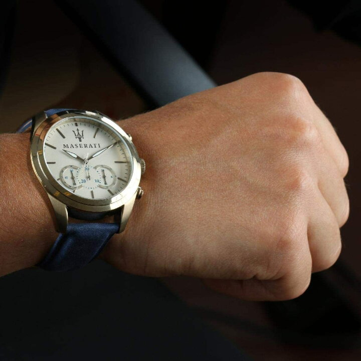 楽天市場】Maserati 腕時計 マセラティ Traguardo 45mm 本革 クオーツ 