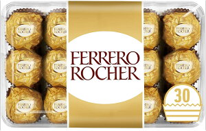 ラッピング可 フェレロ ロシェ(FERRERO ROCHER) T-30 チョコレート 30粒　プチギフト バレンタイン 義理チョコ フェレロ ロシェ チョコレート 個包装 チョコレート ギフト