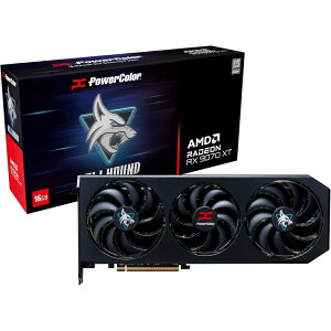 Power Color AMD Radeon RX9070XT ���� �O���t�B�b�N�{�[�h GDDR6 16GB Hell Hound �p���[�J���[ RX9070XT 16G-L/OC GPU �O���{