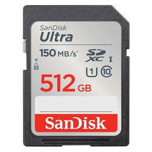 �T���f�B�X�N SanDisk SD�J�[�h 512GB SDXC Class10 UHS-I �ǎ��ő�150MB/sUltra SDSDUNC-512G-GH3NN �V�p�b�P�[�W