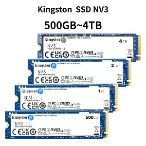 kingston SSD NV3 PCle4.0 NVMe M.2 500GB 1TB 2TB 4TB �L���O�X�g���e�N�m���W�[