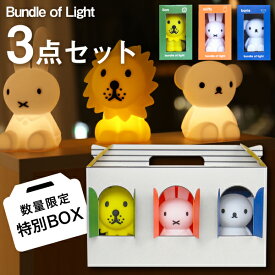 【レビューで特典】 特別BOX 3点セット【Bundle of Light】ミッフィー ボリス ライオン バンドルライト MM-009｜ MIFFY BORIS LION Bundle LIGHT miffy bundle light friends ミッフィーライト 3Vボタン電池 ライト LED 照明 Mr.Maria ミスターマリア mini （MCS）