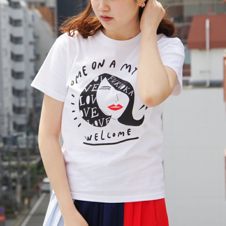 楽天市場 Welcome Come On A My Town Tシャツ 福岡tシャツ ご当地tシャツ お土産 メンズ レディース キッズ 子供 半袖 カットソー ロゴ ロゴt Logo Tee パロディー おもしろ 人気ブランド 小さいサイズ 大きいサイズ ビックサイズ対応 ギフト プレゼント Bubu Store