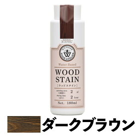 【あす楽対応・送料無料】和信ペイントWood Atelier ウッドステインWS-12 ダークブラウン180ml