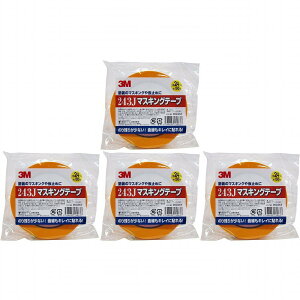 スリーエムジャパン 243J マスキングテープ 24ミリX50M 243J-24-3 4個セット