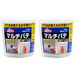 LOCTITE 補修材 マルチパテ 灰色 500g 2個セット