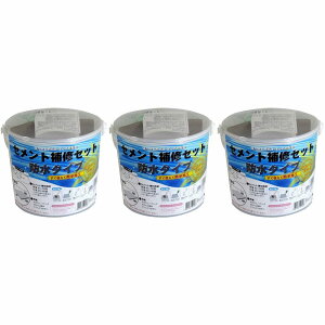 ハンディ・クラウン - セメント補修セット - 防水タイプ 3個セット