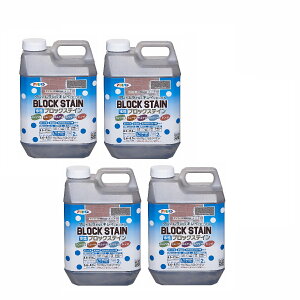 アサヒペン 水性ブロックステイン 2L ショコラブラウン 4缶セット