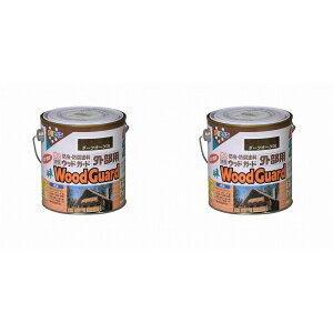 アサヒペン ウッドガード外部用 0.7L ダークオーク 08 2缶セット