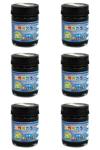 アトムハウスペイント 水性工作用カラー 25ML つや消し黒 6缶セット