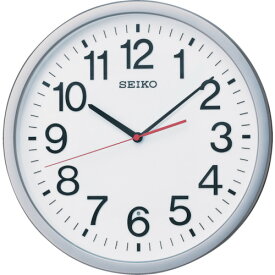 【あす楽対応・送料無料】SEIKO　電波掛時計　直径361×48　P枠　銀色メタリック