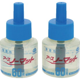 【あす楽対応・送料無料】アース　ノーマット　取替えボトル60日用微香性　2本入