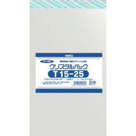 【あす楽対応・送料無料】HEIKO　OPP袋　テープ付き　クリスタルパック　T15−25