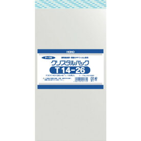 【あす楽対応・送料無料】HEIKO　OPP袋　テープ付き　クリスタルパック　T14−26