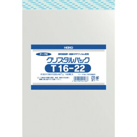 【あす楽対応・送料無料】HEIKO　OPP袋　テープ付き　クリスタルパック　T16−22