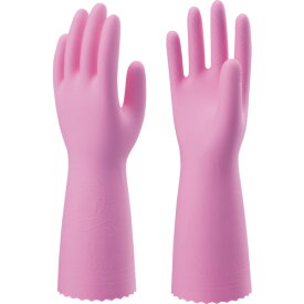 【あす楽対応・送料無料】ショーワ　塩化ビニール手袋　簡易包装ビニール厚手10双入　ピンク　Mサイズ