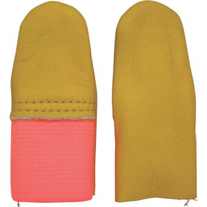 【あす楽対応・送料無料】ウインセス 牛革指サック 男性 親指用 オレンジ