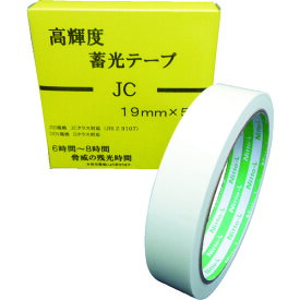 【あす楽対応・送料無料】日東エルマテ　高輝度蓄光テープ　JIS−JC級　0．3mm×19mm×5m　グリーン