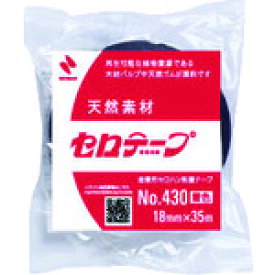 【あす楽対応・送料無料】ニチバン　セロテ−プ着色青4304T−18　18mmX35m　バイオマスマーク認定製品 10巻セット