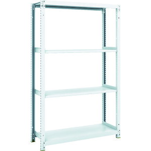 【あす楽対応・送料無料】TRUSCO M1型抗菌塗装ボルトレス軽量棚900X320XH1500 4段