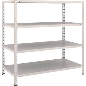 【あす楽対応・送料無料】TRUSCO 軽量棚 中棚ボルトレス型1200X600X1200 4段 ネオグレー