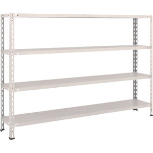 【あす楽対応・送料無料】TRUSCO 軽量棚 中棚ボルトレス型1800X300X1200 4段 ネオグレー