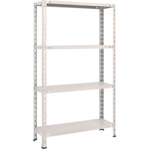 【あす楽対応・送料無料】TRUSCO 軽量棚 中棚ボルトレス型 875X300X1500 4段 ネオグレー