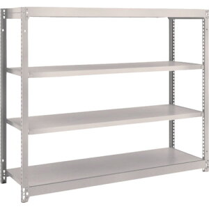 【あす楽対応・送料無料】TRUSCO M1.5型軽中量棚 1460X445X1200 4段単体 ネオグレー