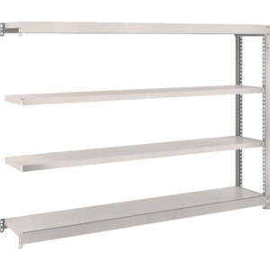 【あす楽対応・送料無料】TRUSCO M1.5型軽中量棚 1760X295X1200 4段連結 ネオグレー