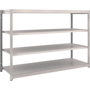 【あす楽対応・送料無料】TRUSCO M1.5型軽中量棚 1760X595X1200 4段単体 ネオグレー