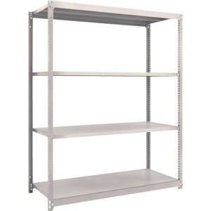 【あす楽対応・送料無料】TRUSCO M1.5型軽中量棚 1460X595X1800 4段単体 ネオグレー